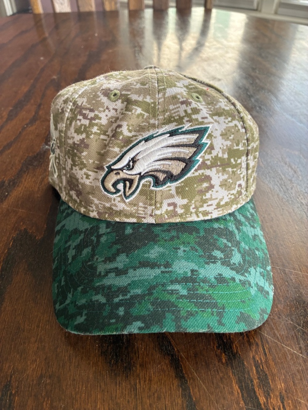 New Era Philadelphia Eagles Camo Hat in Tan and Green